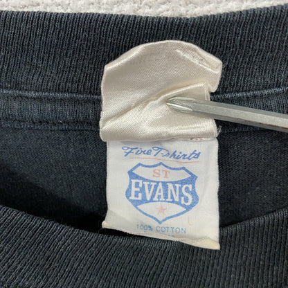 ST.EVANS　セントエヴァンス　ミッキーマウス　半袖プリントTシャツ　シングルステッチ　黒　ブラック　Lサイズ