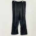 00s　NIKE　ナイキ　トラックパンツ　ナイロンパンツ　スウッシュ　ヴィンテージ　黒　ブラック　Lサイズ