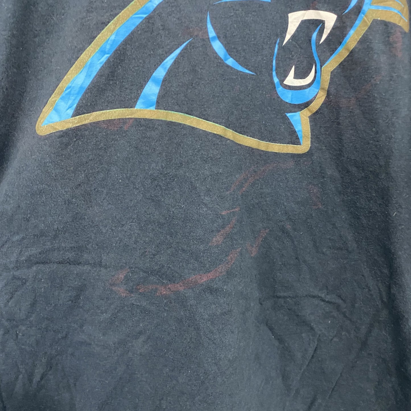 NIKE　ナイキ　PANTHERS　パンサーズ　半袖プリントTシャツ　スウッシュ　黒　ブラック　XLサイズ