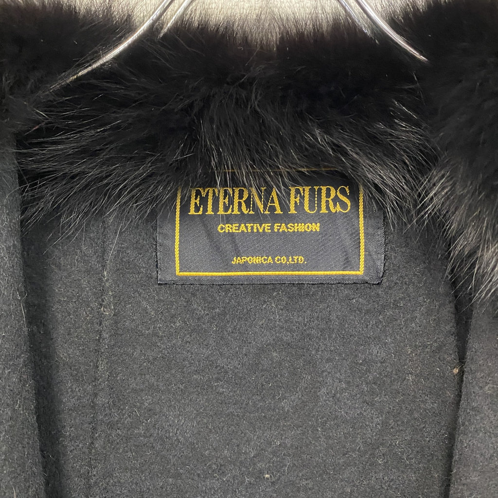ETERNA FURS　エテルナファーズ　ロングベスト/ジレ　黒　ブラック　フリーサイズ