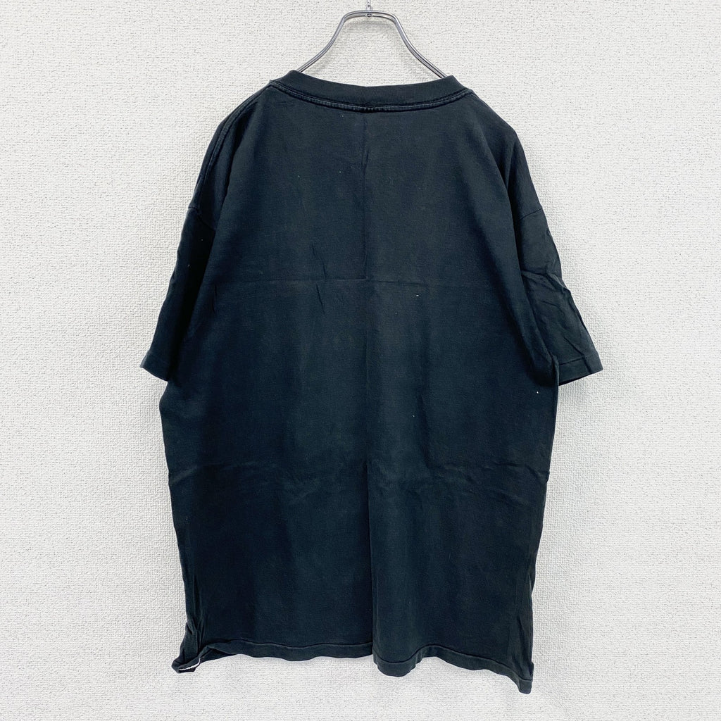 ST.EVANS　セントエヴァンス　ミッキーマウス　半袖プリントTシャツ　シングルステッチ　黒　ブラック　Lサイズ