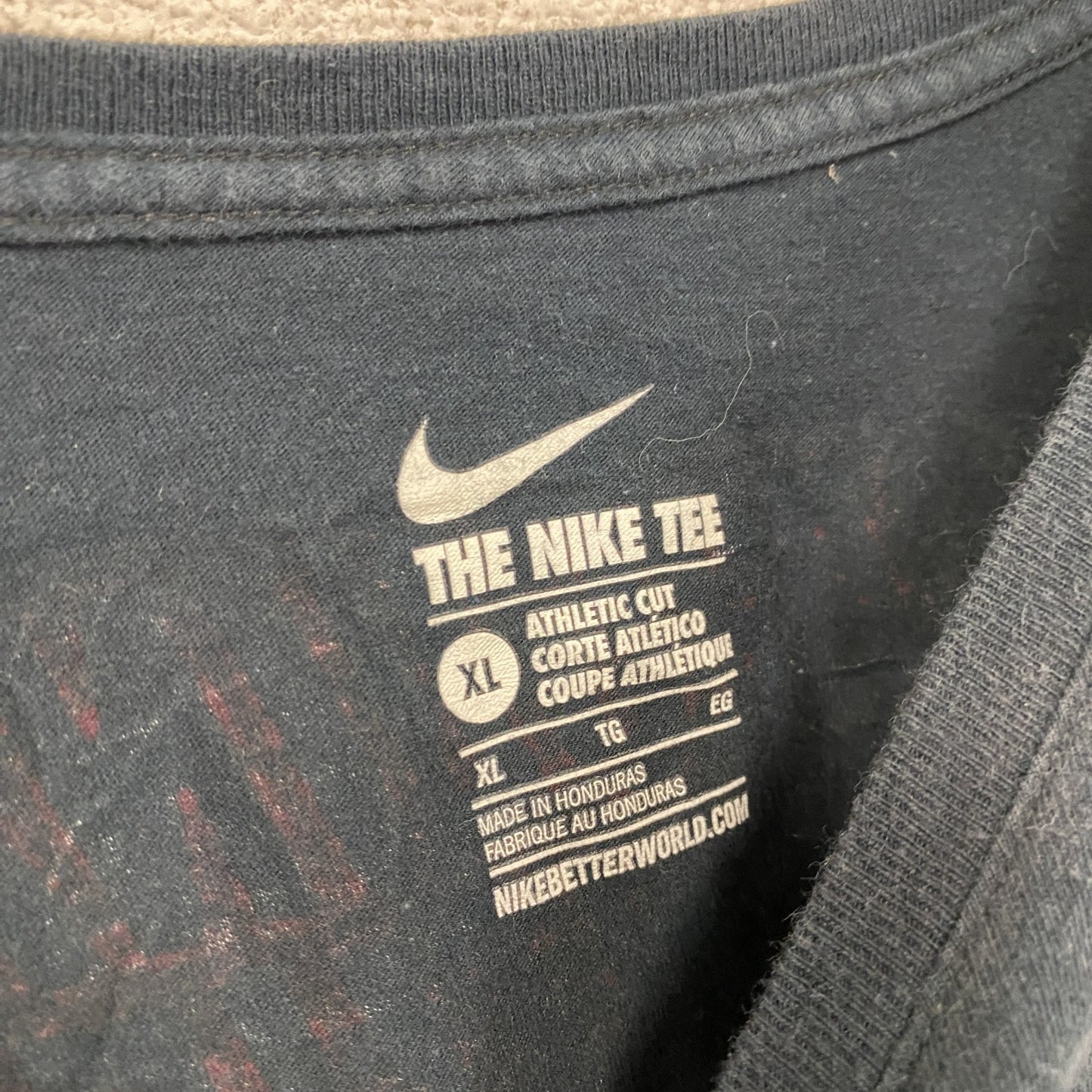 NIKE　ナイキ　PANTHERS　パンサーズ　半袖プリントTシャツ　スウッシュ　黒　ブラック　XLサイズ
