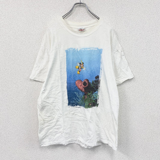 Disney　ディズニー　ミッキーマウス　半袖プリントTシャツ　白　ホワイト