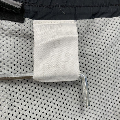00s　NIKE　ナイキ　トラックパンツ　ナイロンパンツ　スウッシュ　ヴィンテージ　黒　ブラック　Lサイズ