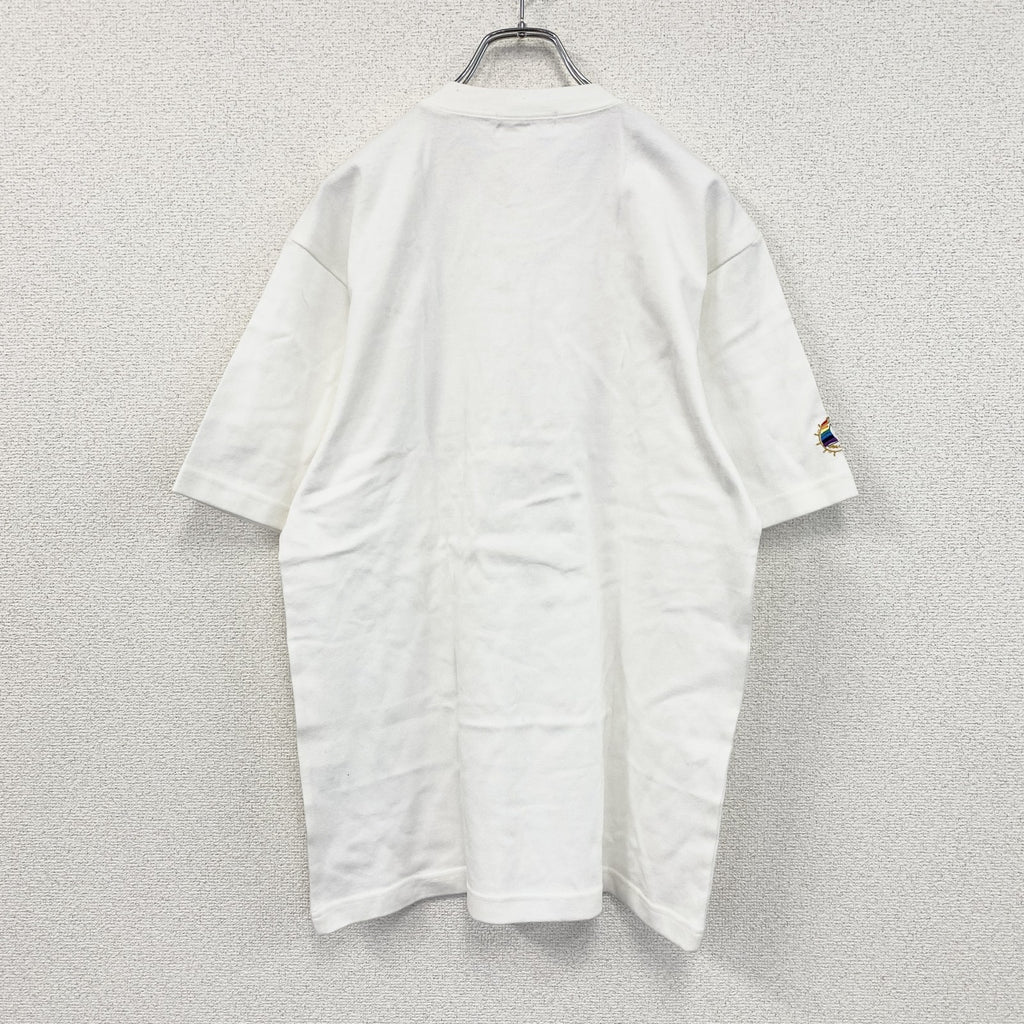 ～90s　石原裕次郎　半袖Tシャツ　ヴィンテージ　デッドストック　白　ホワイト　Lサイズ　