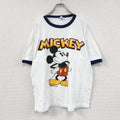 Velva Sheen　ベルバシーン　ミッキーマウス　半袖プリントTシャツ　リンガーT　白　ホワイト　Lサイズ