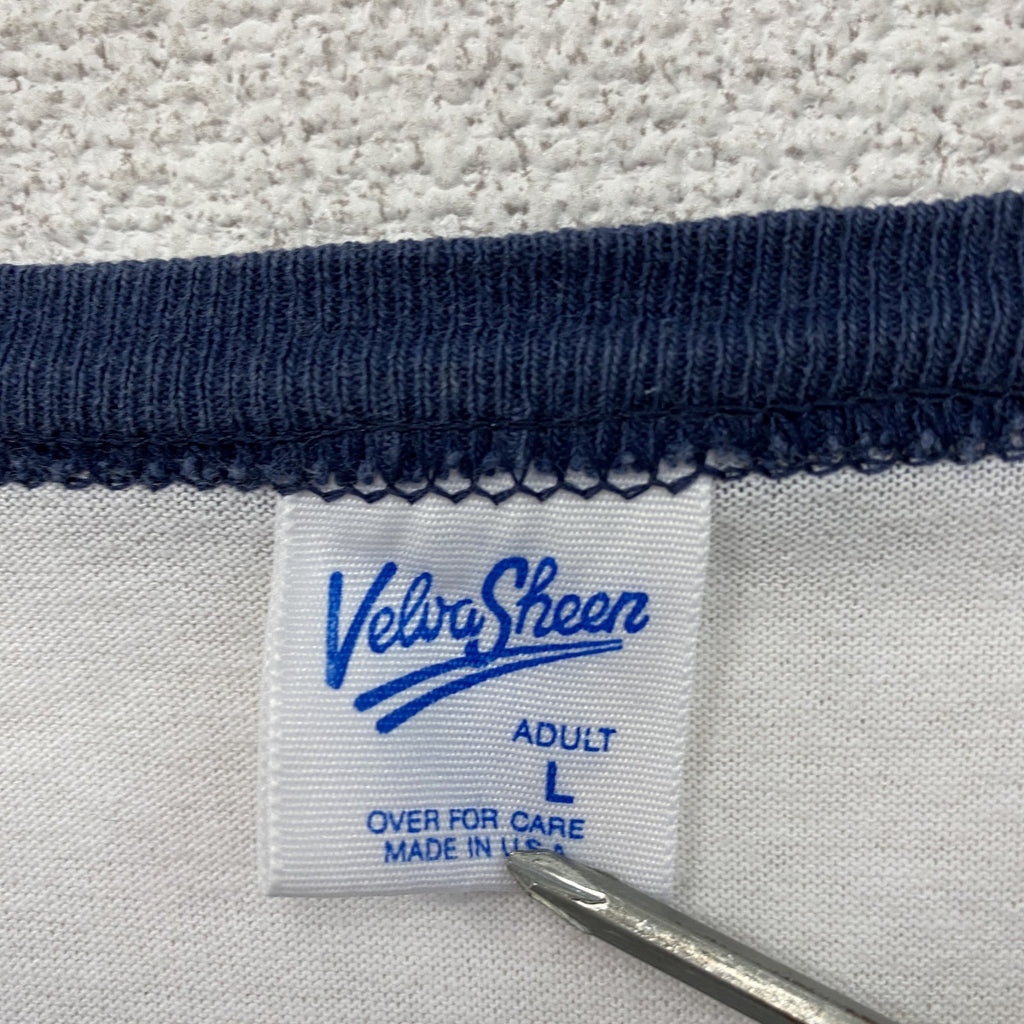 Velva Sheen　ベルバシーン　ミッキーマウス　半袖プリントTシャツ　リンガーT　白　ホワイト　Lサイズ