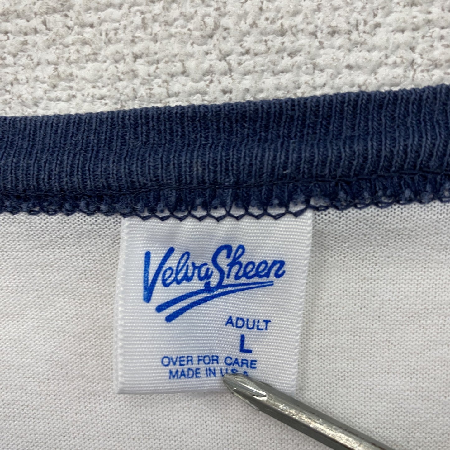 Velva Sheen　ベルバシーン　ミッキーマウス　半袖プリントTシャツ　リンガーT　白　ホワイト　Lサイズ