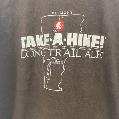 GILDAN　ギルダン　半袖Tシャツ　企業T　アニマルT　LONG TRAIL ALE　牛　黒　ブラック　Lサイズ