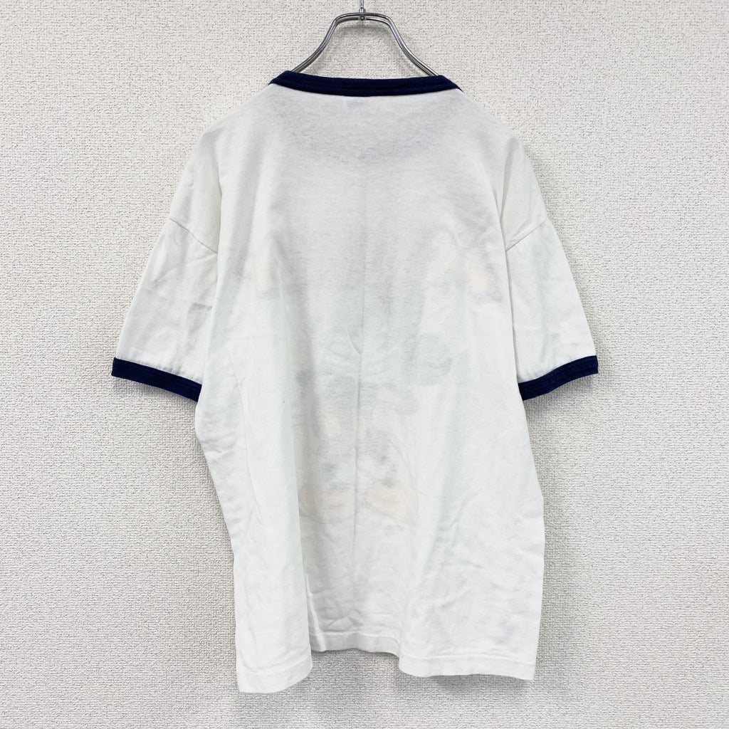 Velva Sheen　ベルバシーン　ミッキーマウス　半袖プリントTシャツ　リンガーT　白　ホワイト　Lサイズ
