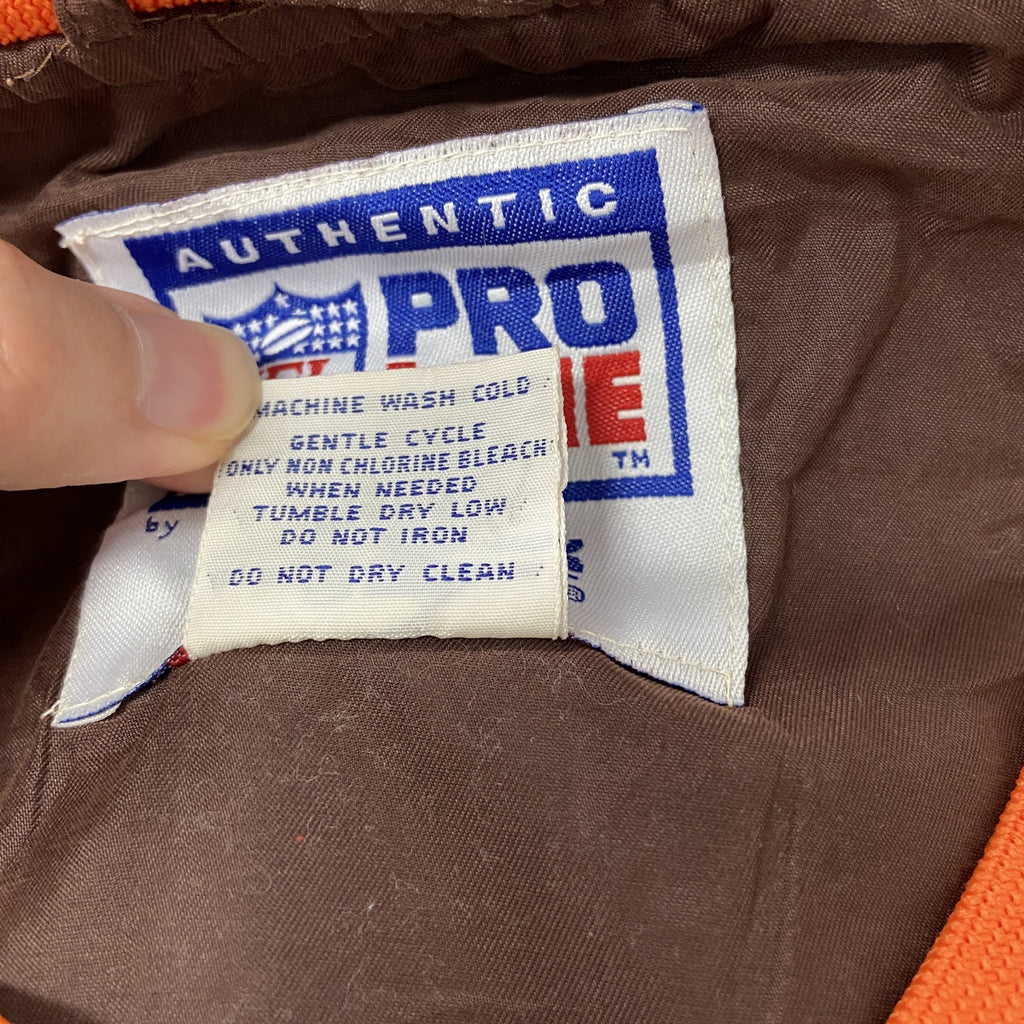 90s　Reebok　リーボック　NFL　PRO LINE　プルオーバージャケット　ヴィンテージ　茶　Lサイズ