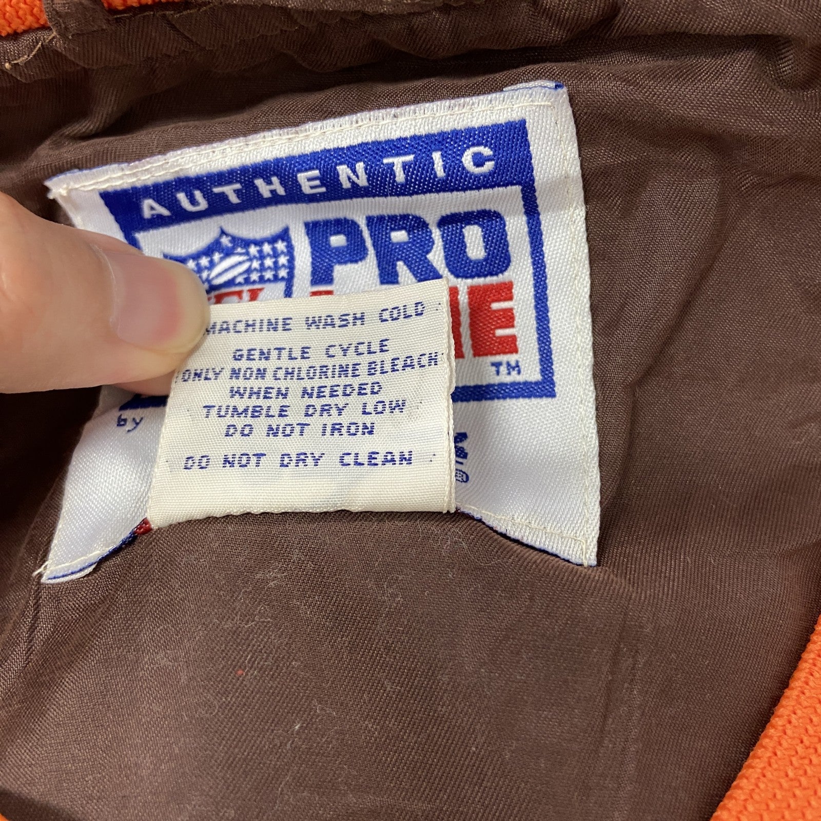 90s　Reebok　リーボック　NFL　PRO LINE　プルオーバージャケット　ヴィンテージ　茶　Lサイズ