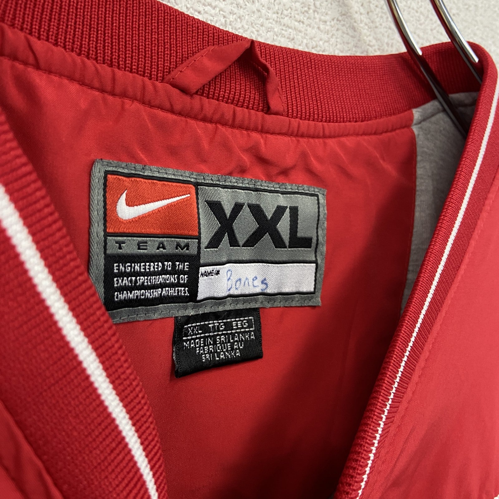 90s　NIKE　ナイキ　プルオーバージャケット　ヴィンテージ　赤　レッド　XXLサイズ