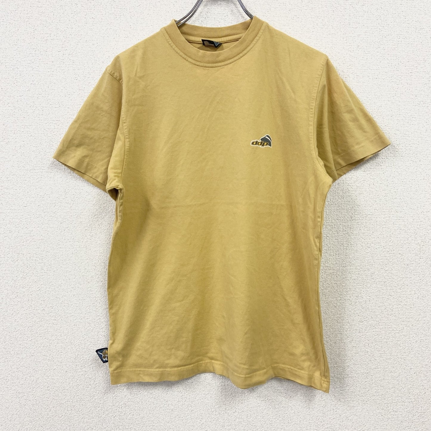 ddp　半袖リンガーTシャツ　キャラT　Eggman　エッグマン　ユーロ　黄色　イエロー