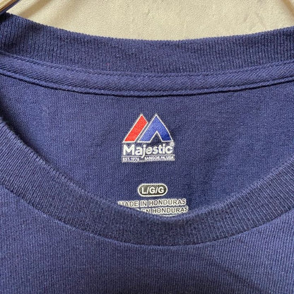古着 used　MLB　ALL STAR GAME 2016　野球　半袖プリントTシャツ　ネイビー　紺　スポーツ　Lサイズ