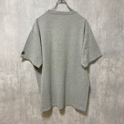 古着 used　RUSSELL　ラッセル　BIG LEAGUE BASEBALL 2011　半袖プリントTシャツ　グレー　野球