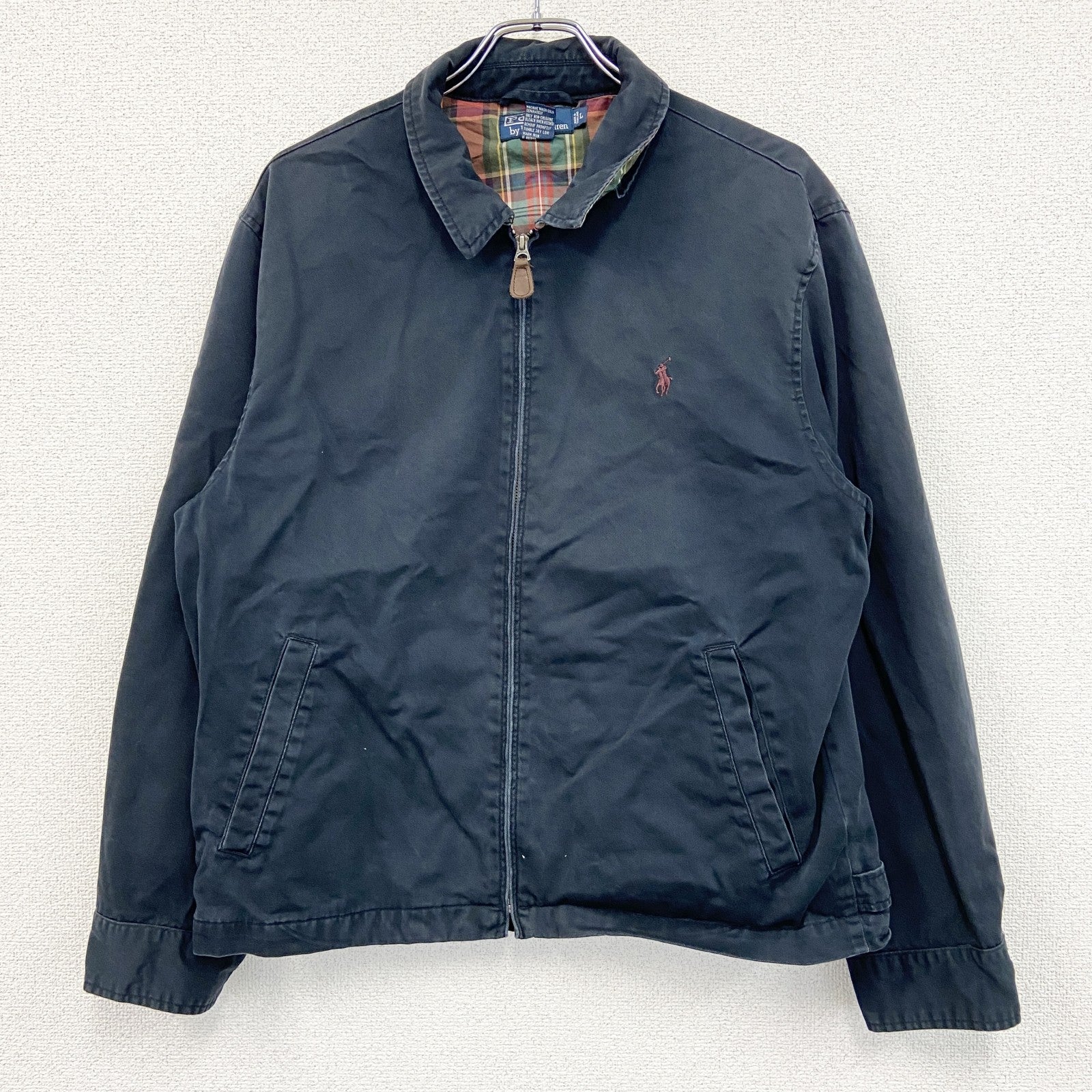 90s　Polo by Ralph Lauren　ポロラルフローレン　ブルゾン/スイングトップ　黒　ブラック　Lサイズ