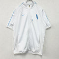 00s　NIKE　ナイキ　Dri-FIT　半袖ジャージ　ヴィンテージ　白　ホワイト　Mサイズ