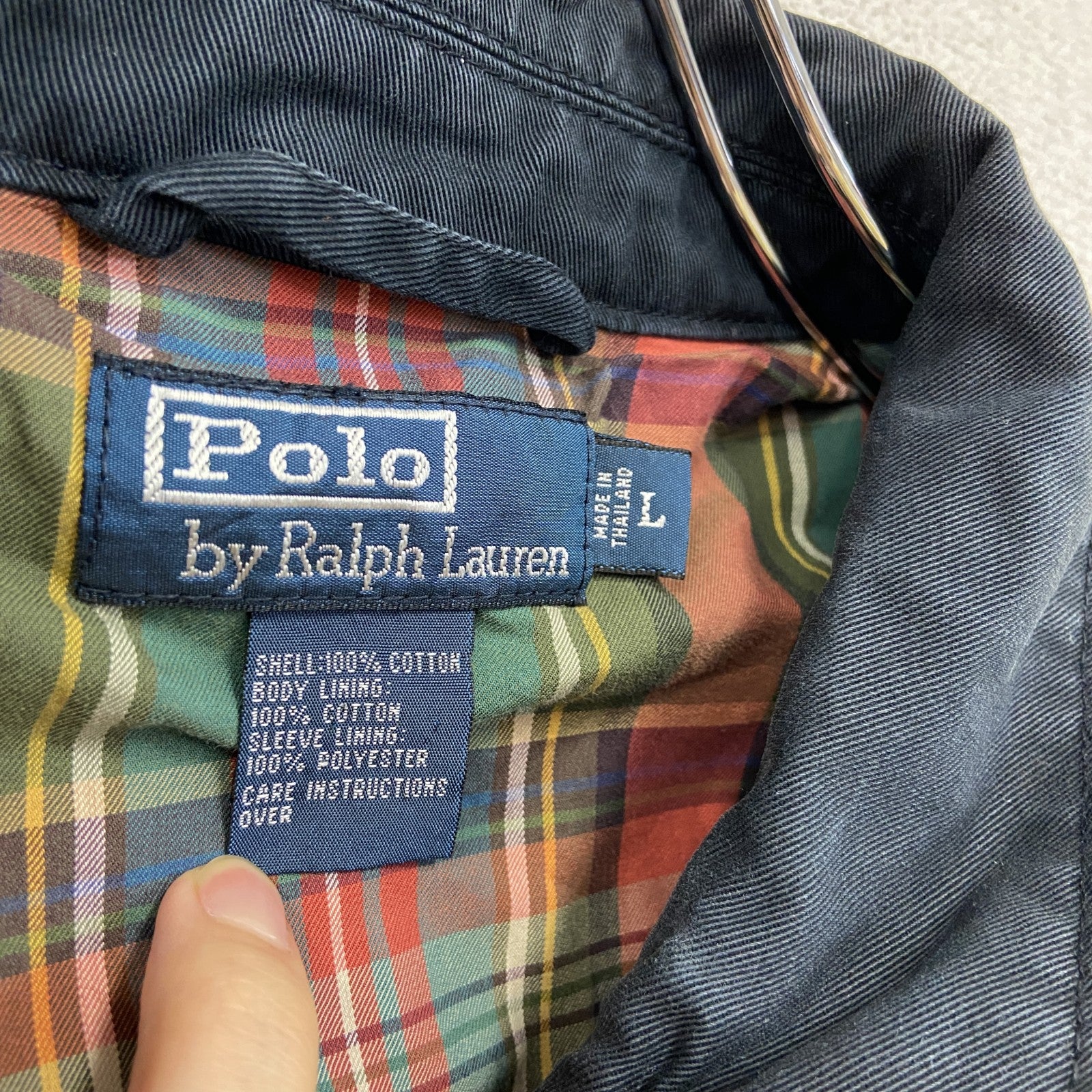 90s　Polo by Ralph Lauren　ポロラルフローレン　ブルゾン/スイングトップ　黒　ブラック　Lサイズ