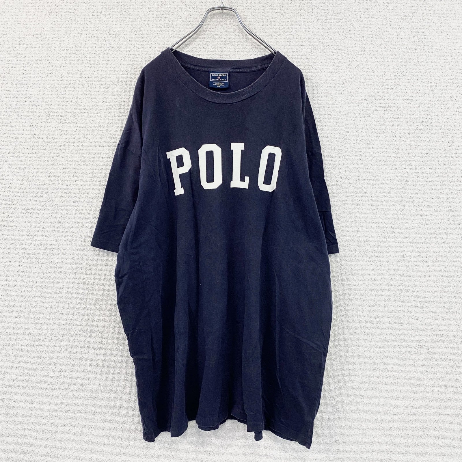 POLO SPORT　ポロスポーツ　半袖プリントTシャツ　紺　ネイビー　3Xサイズ