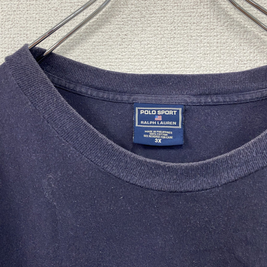 POLO SPORT　ポロスポーツ　半袖プリントTシャツ　紺　ネイビー　3Xサイズ
