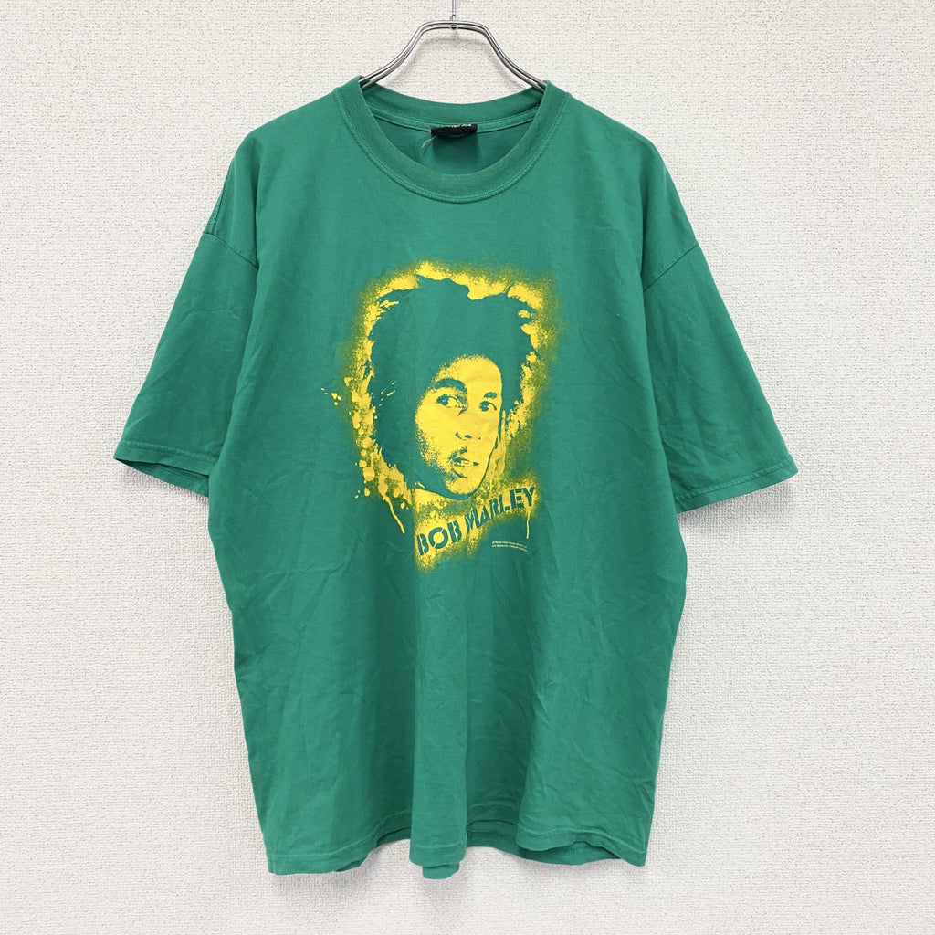 ZION ROOTSWEAR　Bob Marley　ボブマリー　半袖プリントTシャツ　緑　グリーン　1Xサイズ　