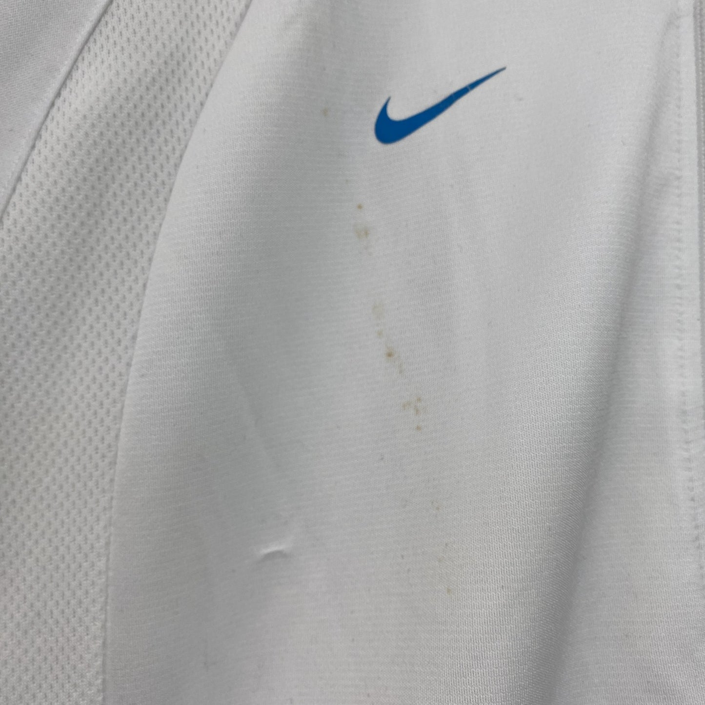 00s　NIKE　ナイキ　Dri-FIT　半袖ジャージ　ヴィンテージ　白　ホワイト　Mサイズ