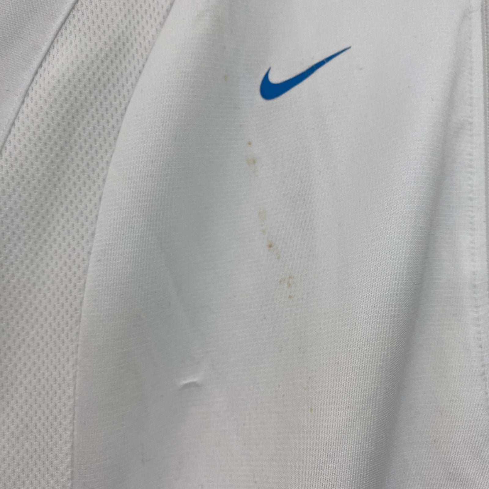 00s　NIKE　ナイキ　Dri-FIT　半袖ジャージ　ヴィンテージ　白　ホワイト　Mサイズ