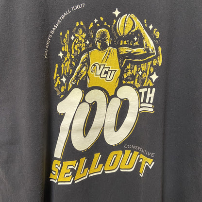 古着 used　NCAA　VCU　バージニア・コモンウェルス大学　バスケ　半袖カレッジプリントTシャツ　黒　ブラック　スポーツ