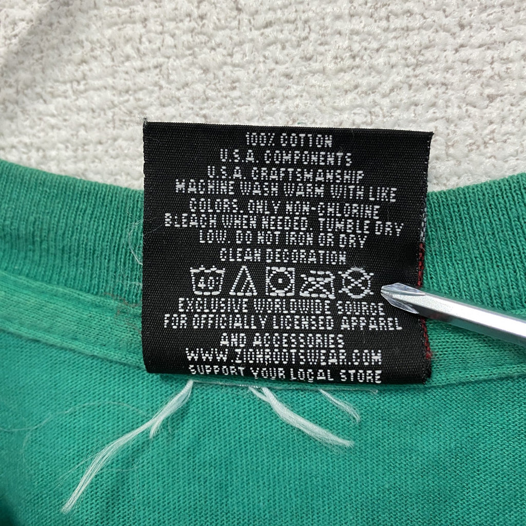 ZION ROOTSWEAR　Bob Marley　ボブマリー　半袖プリントTシャツ　緑　グリーン　1Xサイズ　