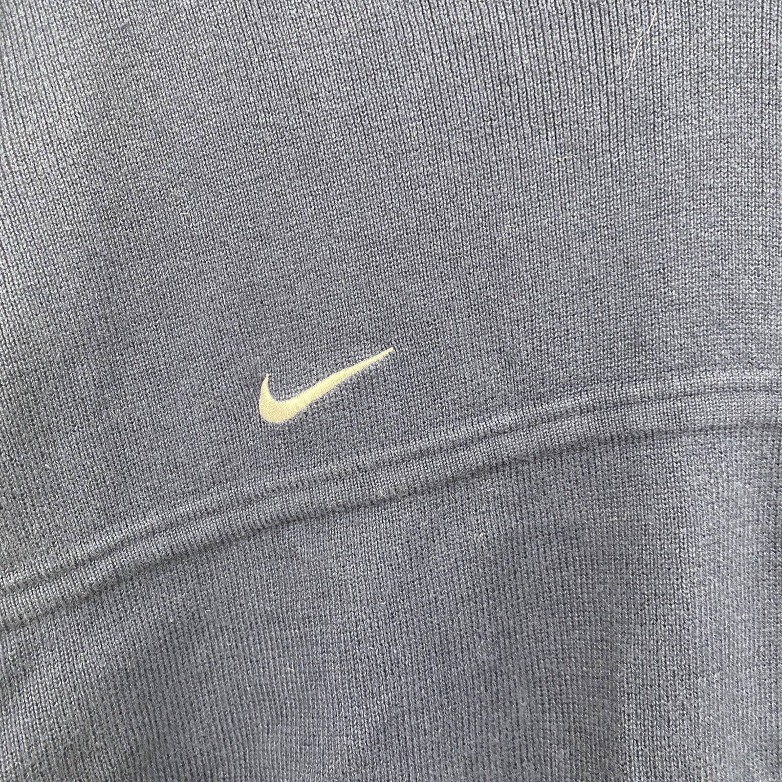 90s　NIKE　ナイキ　コットンニットベスト　ヴィンテージ　スウッシュロゴ　紺　ネイビー　Lサイズ
