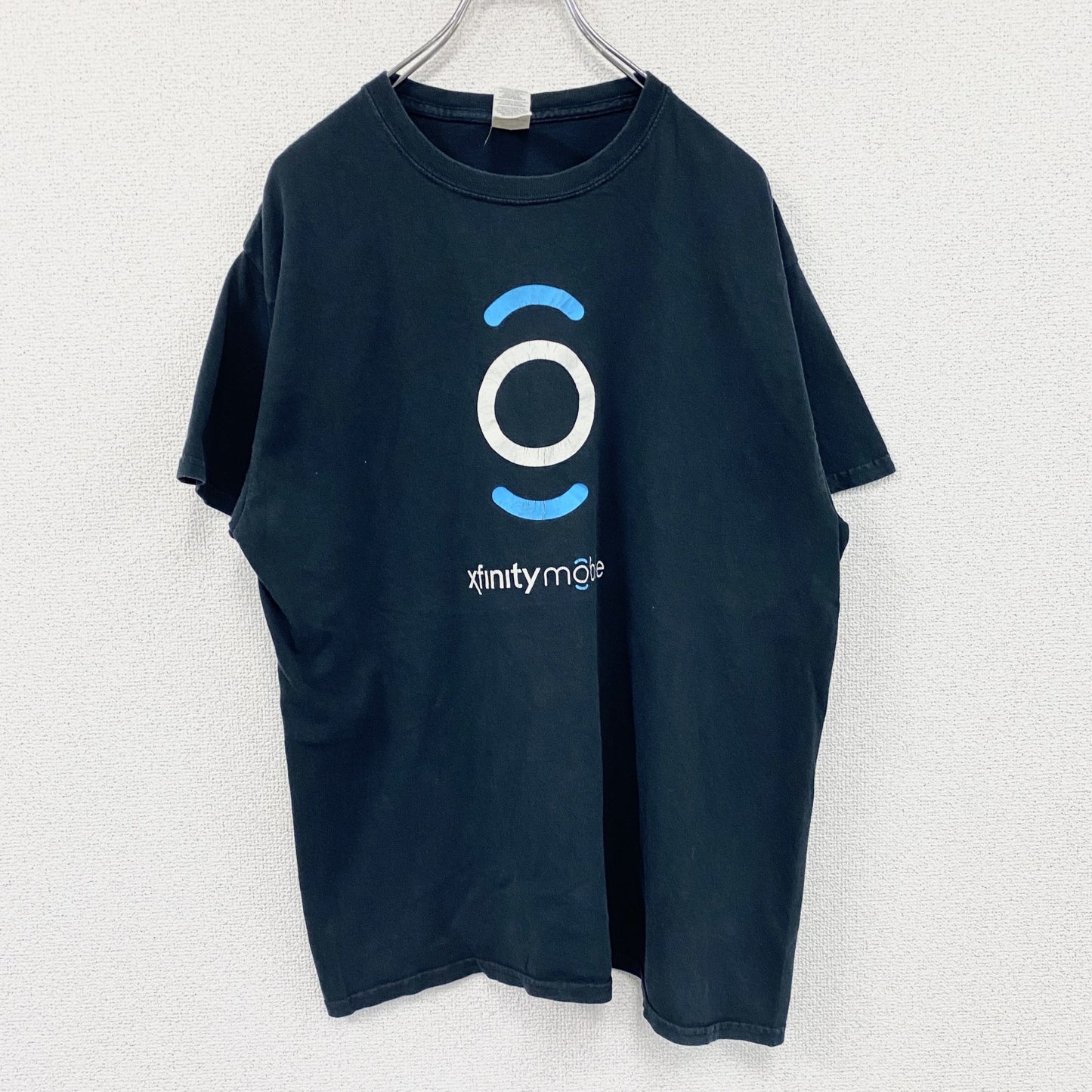 GILDAN　ギルダン　半袖プリントTシャツ　Comcast　Xfinity Mobile　黒　ブラック　Lサイズ