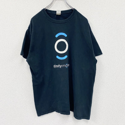GILDAN　ギルダン　半袖プリントTシャツ　Comcast　Xfinity Mobile　黒　ブラック　Lサイズ