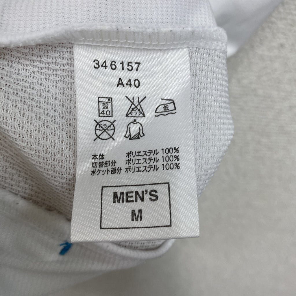 00s　NIKE　ナイキ　Dri-FIT　半袖ジャージ　ヴィンテージ　白　ホワイト　Mサイズ