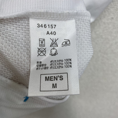 00s　NIKE　ナイキ　Dri-FIT　半袖ジャージ　ヴィンテージ　白　ホワイト　Mサイズ