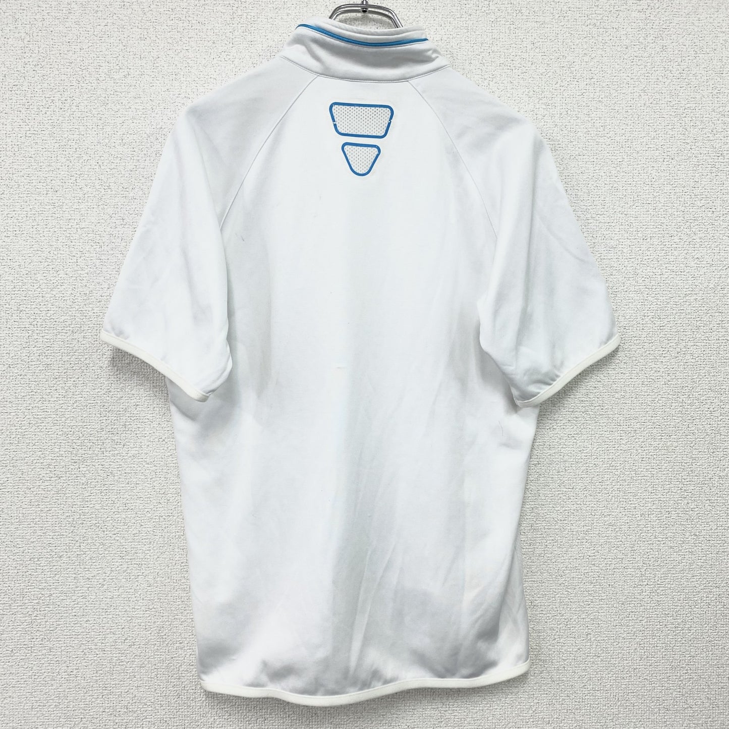 00s　NIKE　ナイキ　Dri-FIT　半袖ジャージ　ヴィンテージ　白　ホワイト　Mサイズ