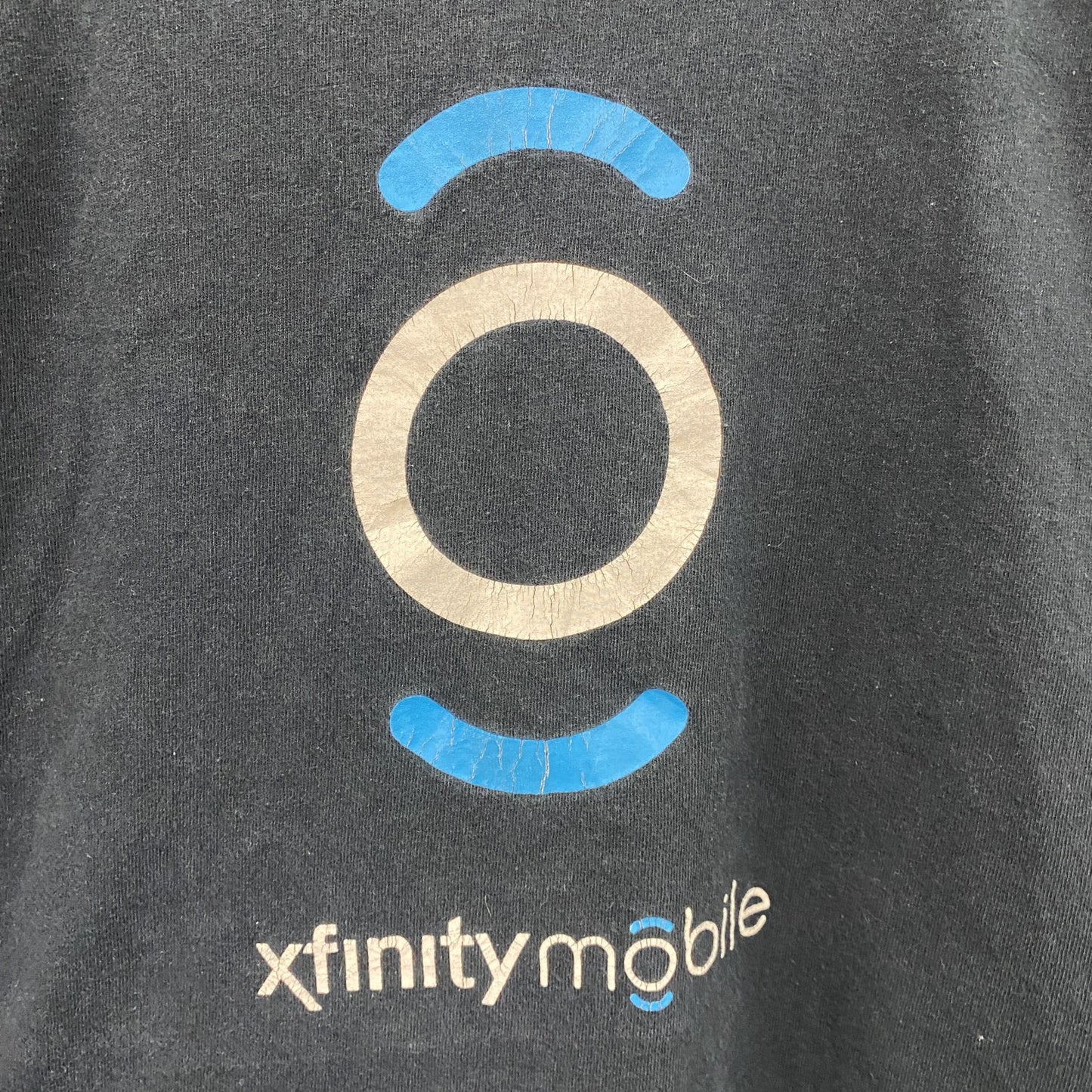 GILDAN　ギルダン　半袖プリントTシャツ　Comcast　Xfinity Mobile　黒　ブラック　Lサイズ