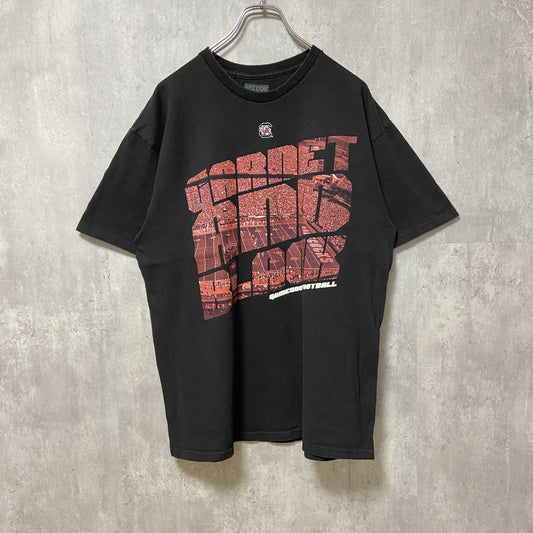 古着 used　NCAA　GAMECOCKS FOOTBALL　アメフト　半袖カレッジプリントTシャツ　黒　ブラック　スポーツ