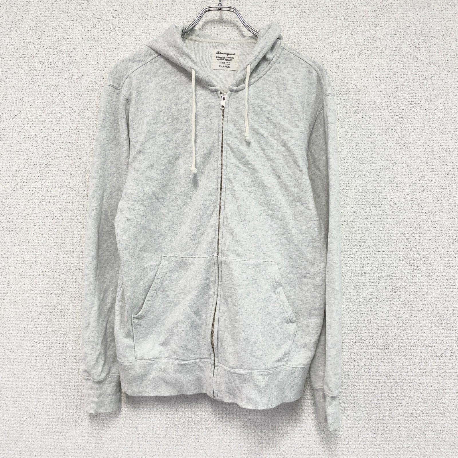 Champion　チャンピオン　フルジップスウェットパーカー/フーディー　グレー　XLサイズ　