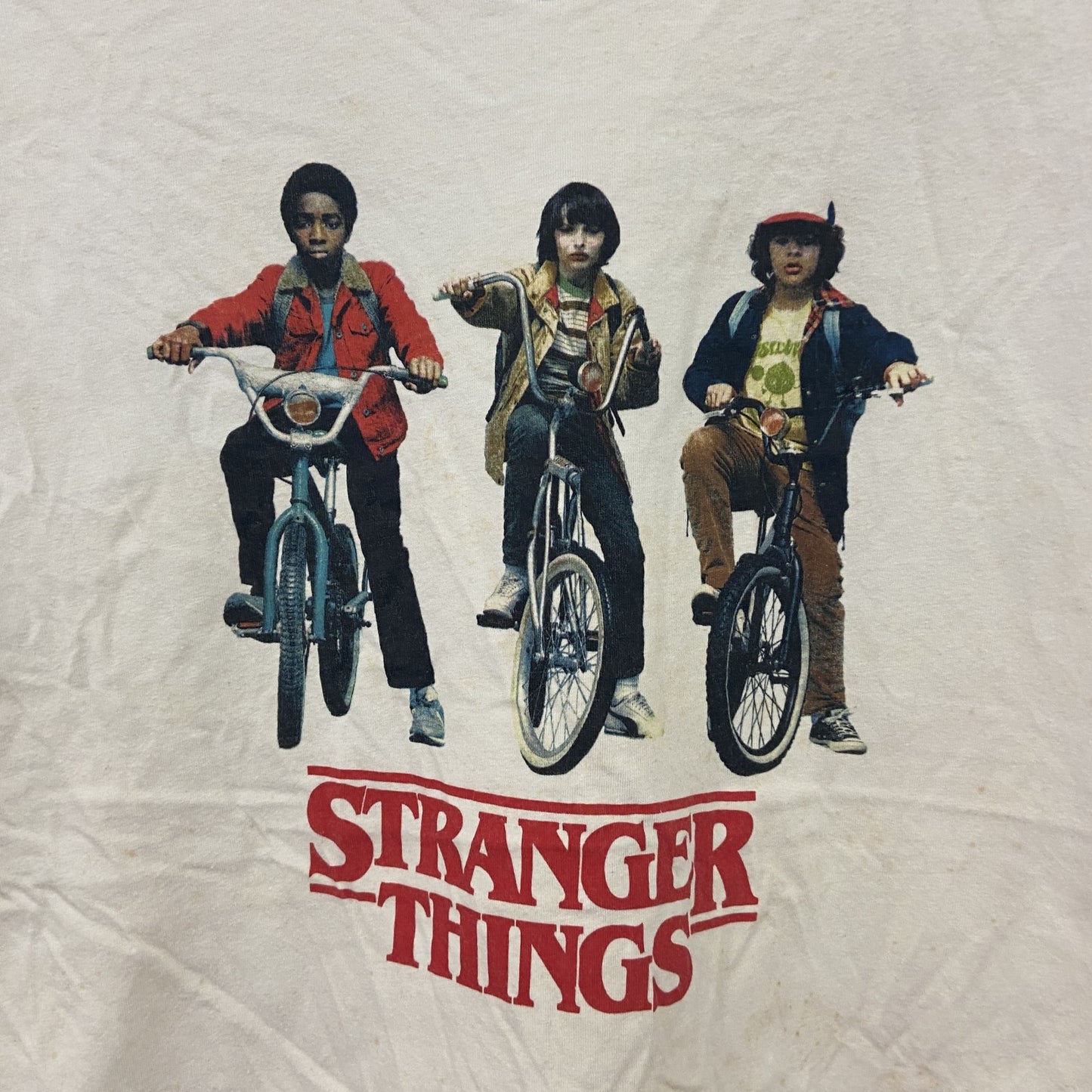 STRANGER THINGS　ストレンジャーシングス　半袖Tシャツ　ムービーT　白　ホワイト　Lサイズ