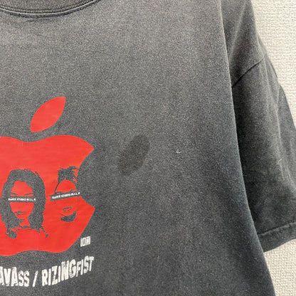 MILKFLAVA　ミルクフレーバー　RIZINGFIST　ライジングフィスト　半袖プリントTシャツ　黒　ブラック　Lサイズ