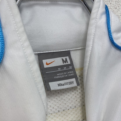 00s　NIKE　ナイキ　Dri-FIT　半袖ジャージ　ヴィンテージ　白　ホワイト　Mサイズ