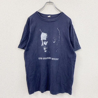 anvil　アンビル　半袖プリントTシャツ　紺　ネイビー　Mサイズ