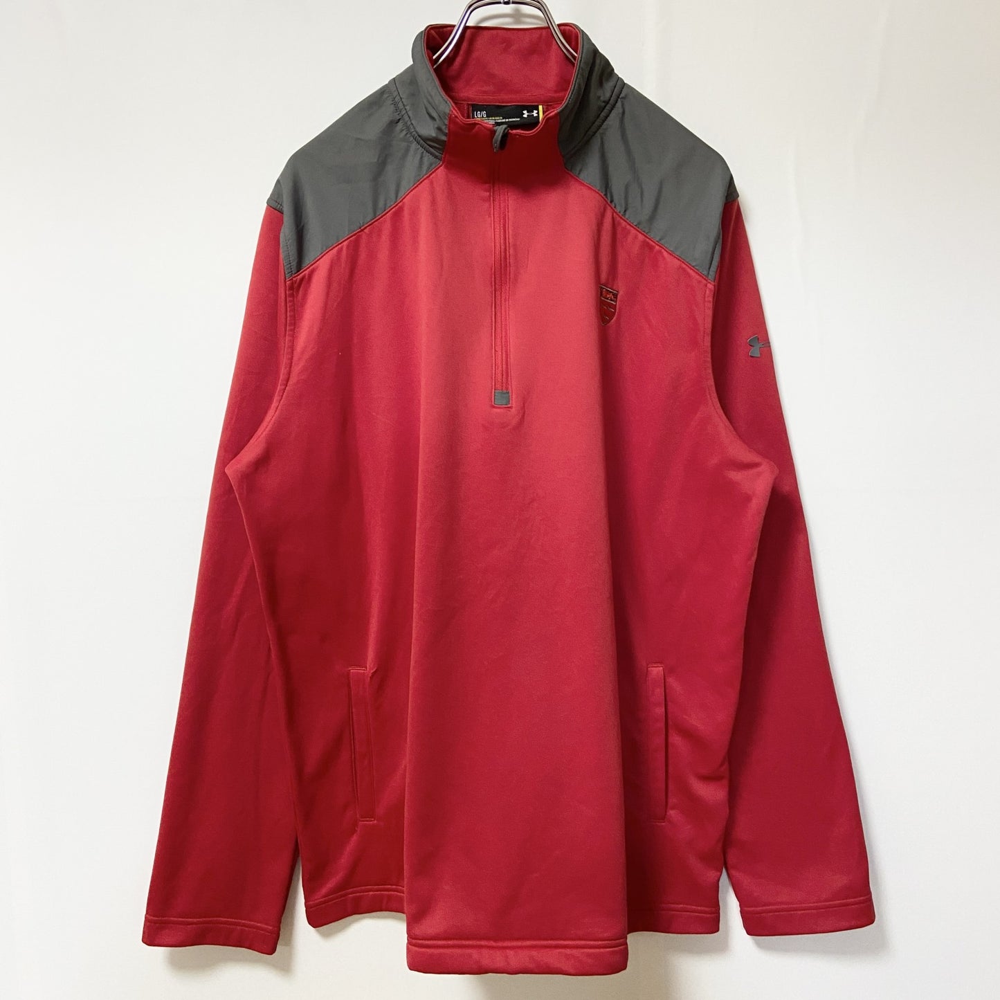 古着 used　UNDER ARMOUR アンダーアーマー　長袖ハーフジッププルオーバー　スポーツウェア　ハイネック　Lサイズ