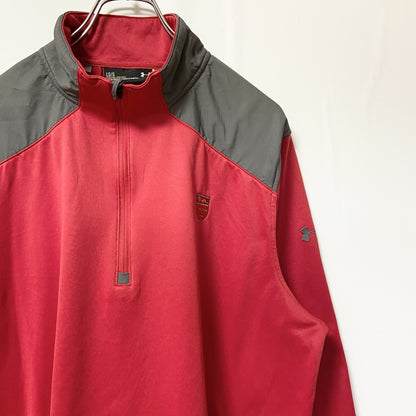 古着 used　UNDER ARMOUR アンダーアーマー　長袖ハーフジッププルオーバー　スポーツウェア　ハイネック　Lサイズ