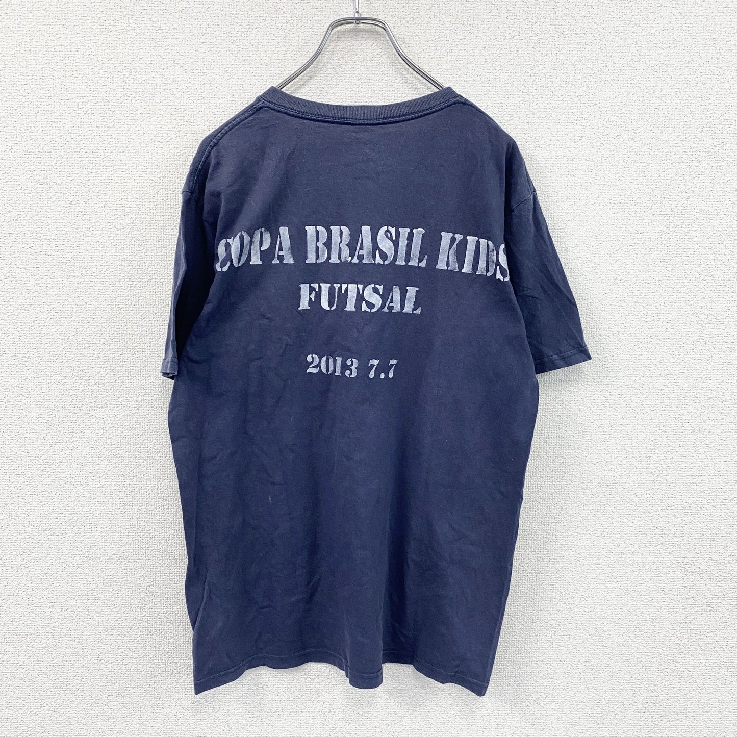 anvil　アンビル　半袖プリントTシャツ　紺　ネイビー　Mサイズ