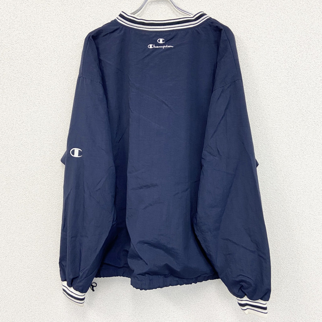 90s　Champion　チャンピオン　プルオーバージャケット　ヴィンテージ　紺　ネイビー　XLサイズ
