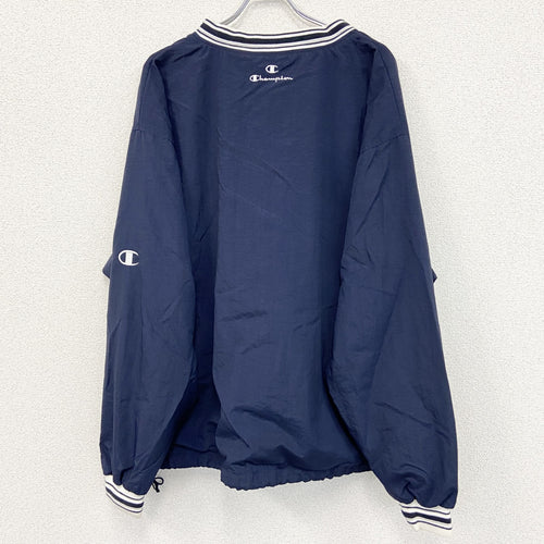 90s　Champion　チャンピオン　プルオーバージャケット　ヴィンテージ　紺　ネイビー　XLサイズ