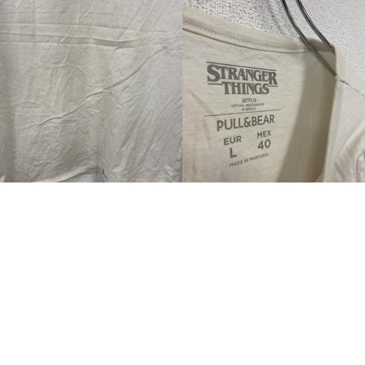 STRANGER THINGS　ストレンジャーシングス　半袖Tシャツ　ムービーT　白　ホワイト　Lサイズ