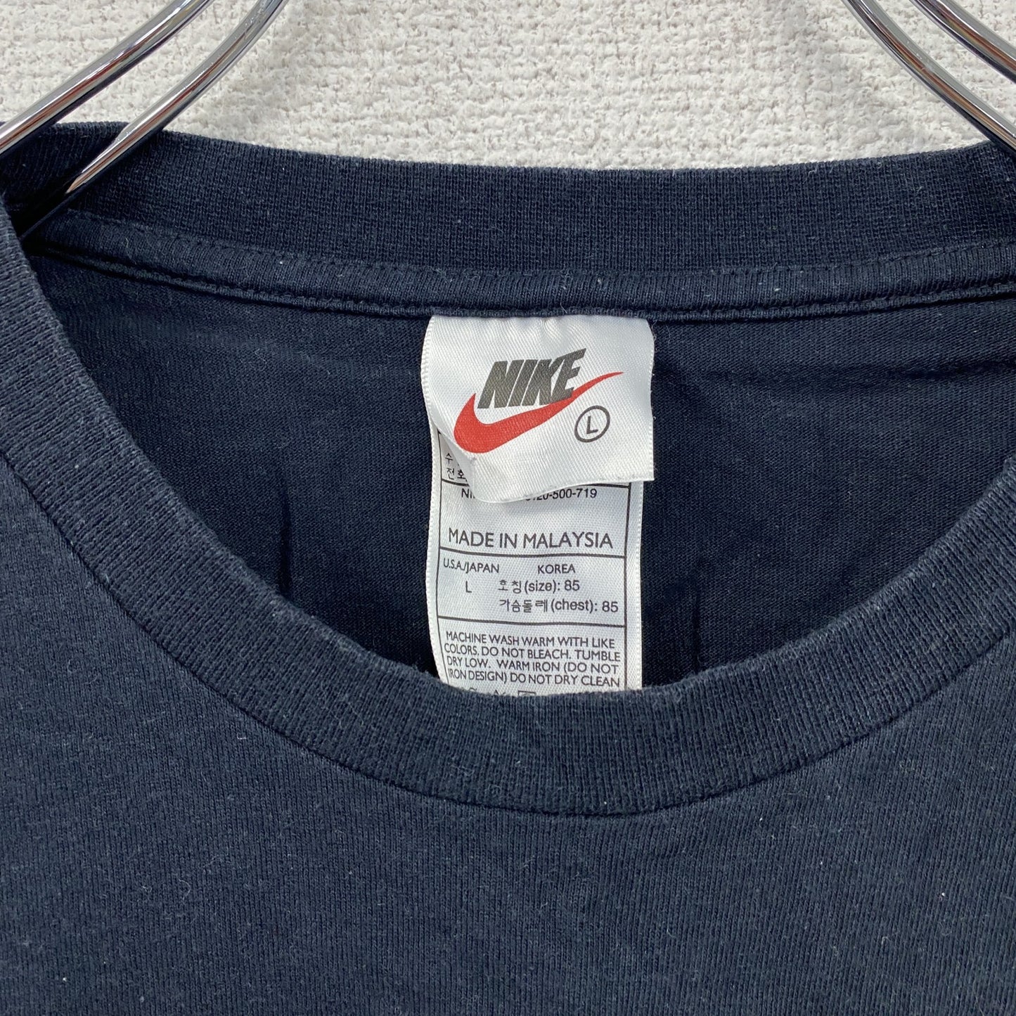 NIKE　ナイキ　半袖プリントTシャツ　黒　ブラック　Lサイズ　古着